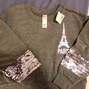Justice sz 6/7 Paris sweater